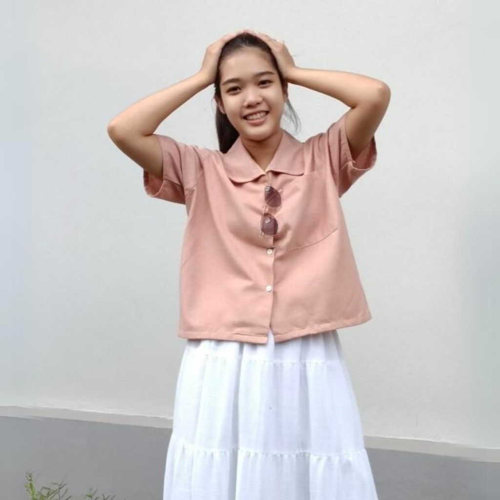 🦋 เสื้อคอปกผ้าฝ้ายไทย สไตล์มินิมอล 🦋 ใส่สบาย ไม่ร้อน