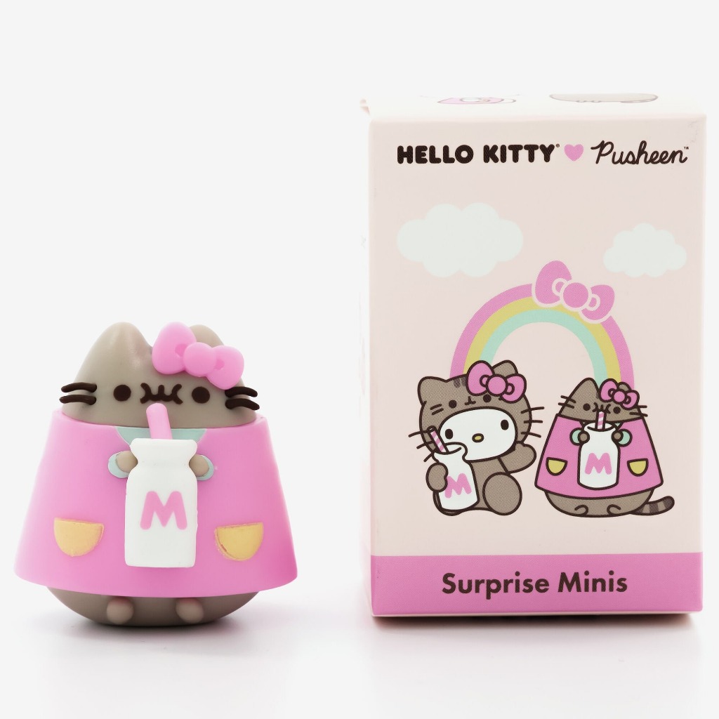 [แบบจุ่ม] Pusheen x Hello Kitty Surprise Minis Vinyl Figurines ลิขสิทธิ์แท้ ตุ๊กตาฟิกเกอร์ ของแท้100