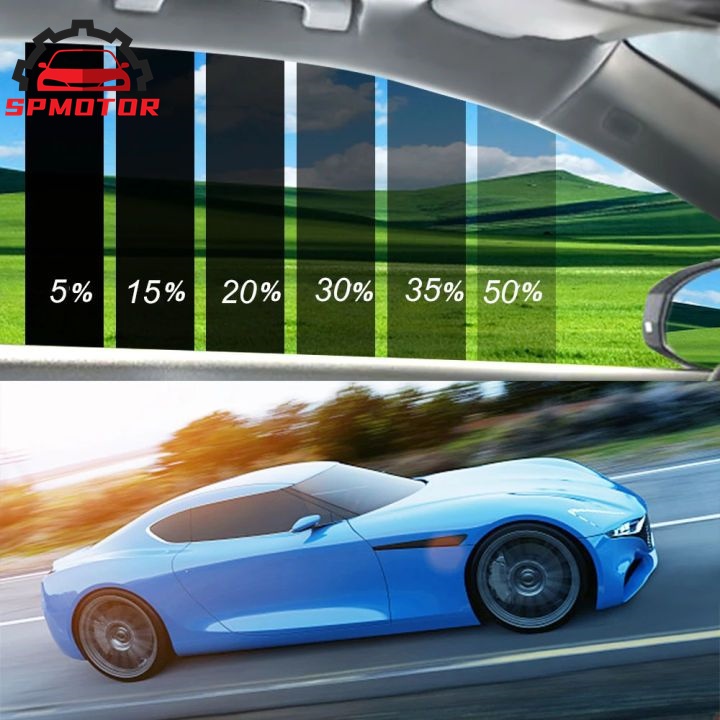 ฟิล์มกรองแสงรถยนต์ ฟิล์มอาคาร ฟิล์มติดกระจก ฟิล์มคาร์บอน Black Carbon Window Film (ราคาต่อเมตร) กันร้อน กันUV99% คุณภาพด