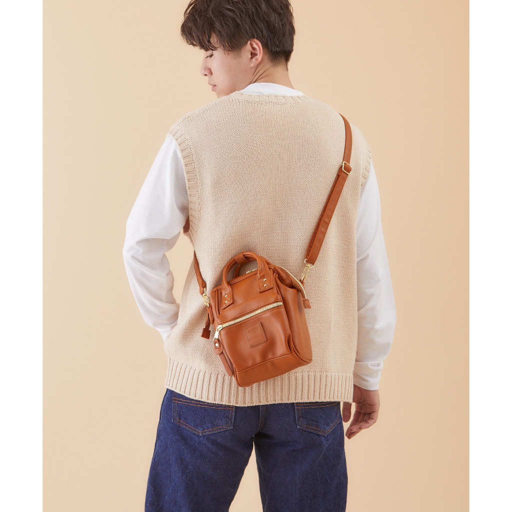กระเป๋า Anello mini Lotte PU กระเป๋าหนังกระเป๋าสะพายสตรีขนาดเล็ก Crossbody กระเป๋าถือช้อปปิ้ง