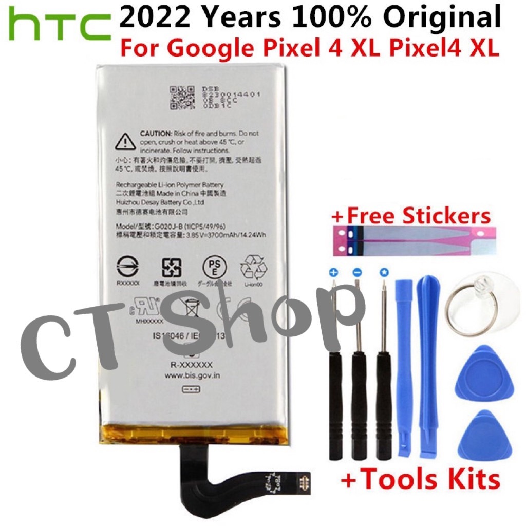 แบตเตอรี่ HTC Google Pixel 4 XL Pixel4 XL Pixel 4xl G020J-B ของแท้ 3700MAh รับประกัน 3 เดือน