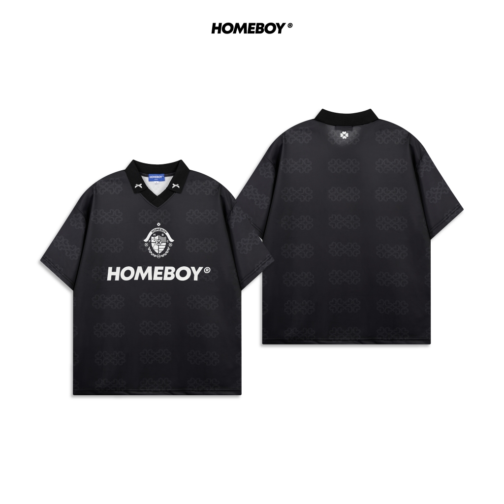 HOMEBOY เสื้อกีฬาคอปก รุ่น HB.CLASSIC.BLACK.JERSEY