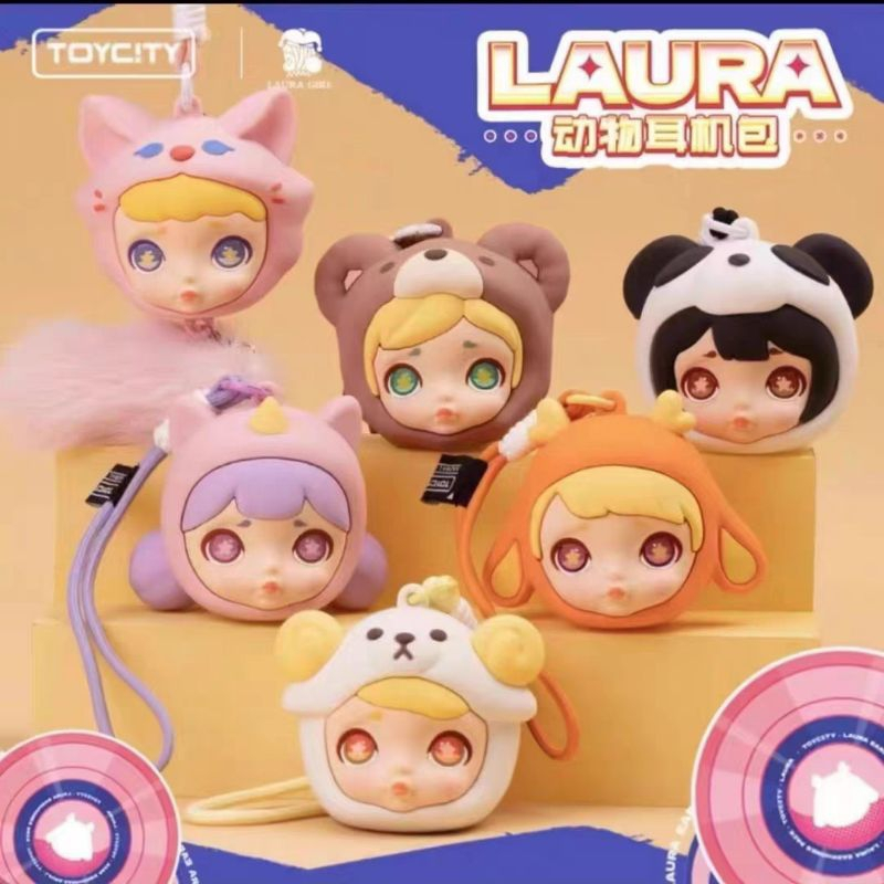 [ยกกล่อง] Laura Animal Earphones pack (พร้อมส่ง)