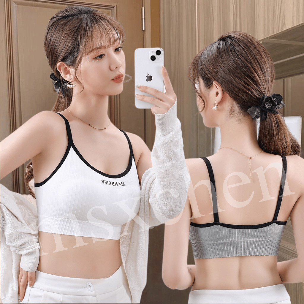 สปอร์บราผู้หญิง B-130 เสื้อสายเดียวครึ่งตัว ใส่สบาย เหมาะสำหรับทำกิจกรรม ยืดหยุ่นได้ดี พร้อมส่ง
