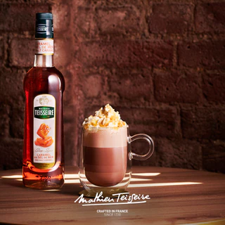 Mathieu Teisseire น้ำเชื่อมกลิ่นคาราเมลเกลือทะเล 700 มล. (Sea Salt Caramel Syrup) ไซรัปสำหรับกาแฟ ลาเต้ และมิลค์เชค