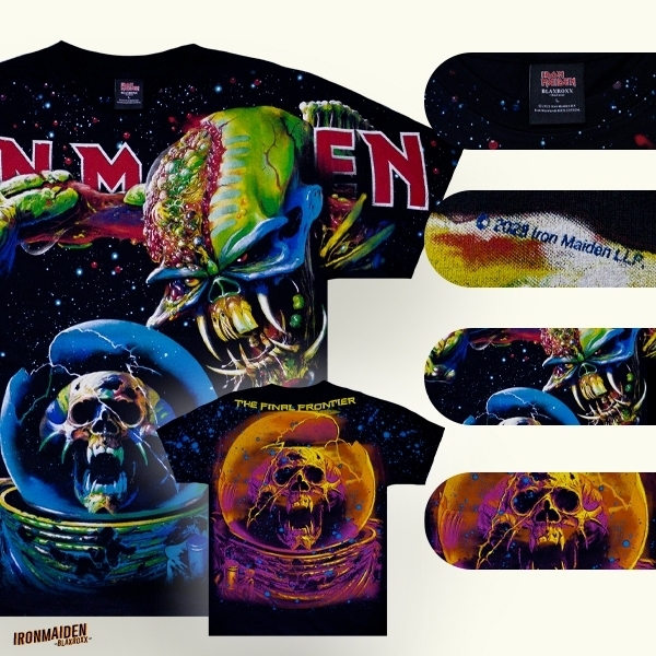 BLAXROXX® | Iron Maiden® | [IRM032-1] | เสื้อวง OVP สีจม | สกรีนลายคมชัด ไม่หลุดลอก | Cotton100%