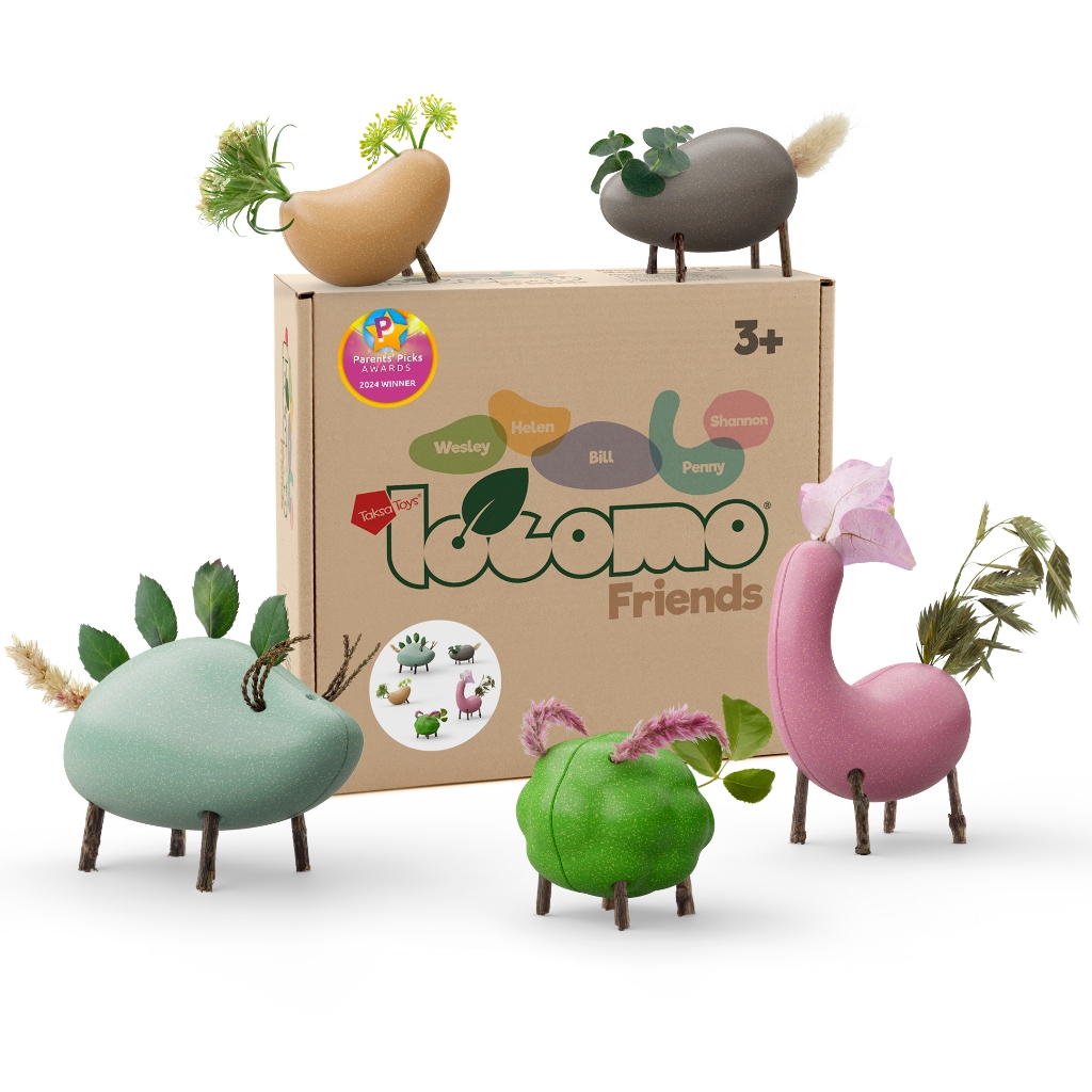 TaksaToys LOCOMO Friends 5 ตัว ของเล่นสำรวจธรรมชาติ สร้างตัวละครและเรื่องราว เสริมจินตนาการ ชุดสี 6112-MC6 อายุ 3 ปี+