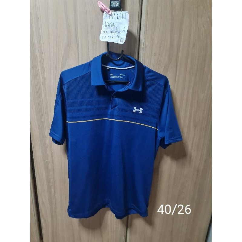 UA เสื้อกีฬากอล์ฟ UA Vanish 1Up สภาพพอใช้ อก40ก่อนยืด