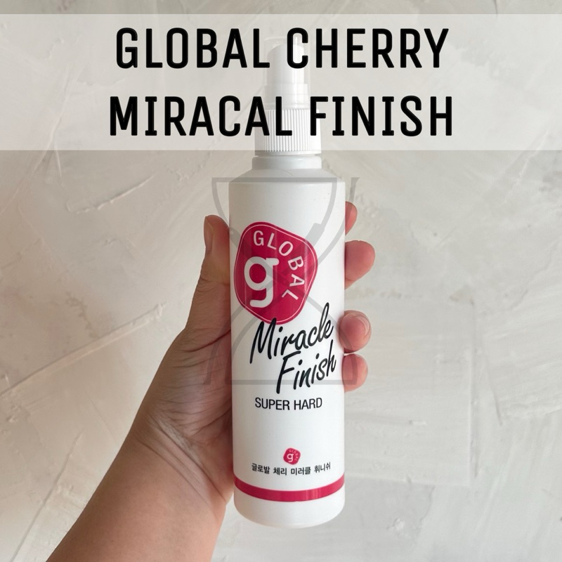 (พร้อมส่ง/ของเกาหลีแท้ราคาถูกที่สุด) GLOBAL Cherry Miracle Finish สเปรย์จัดแต่งทรงผม ทั้งผมหญิงและชา