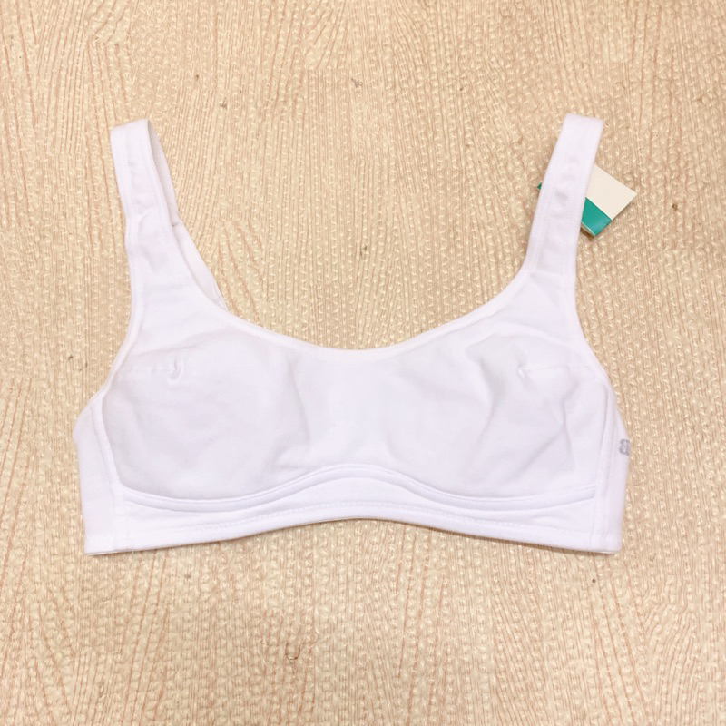 Wacoal Bloom Step 3 ชุดชั้นในสำหรับเด็ก ไม่มีโครง แบบเรียบ รุ่น WB1X49 สีขาว (WH)