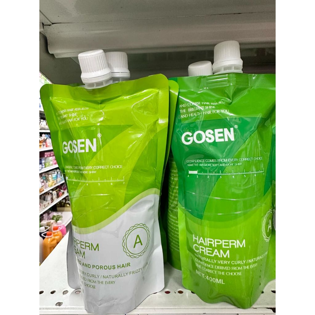 โกเซ็น Gosen Hairperm Cream ชุดยืดเคราติน ครีมยืดผม 400ml