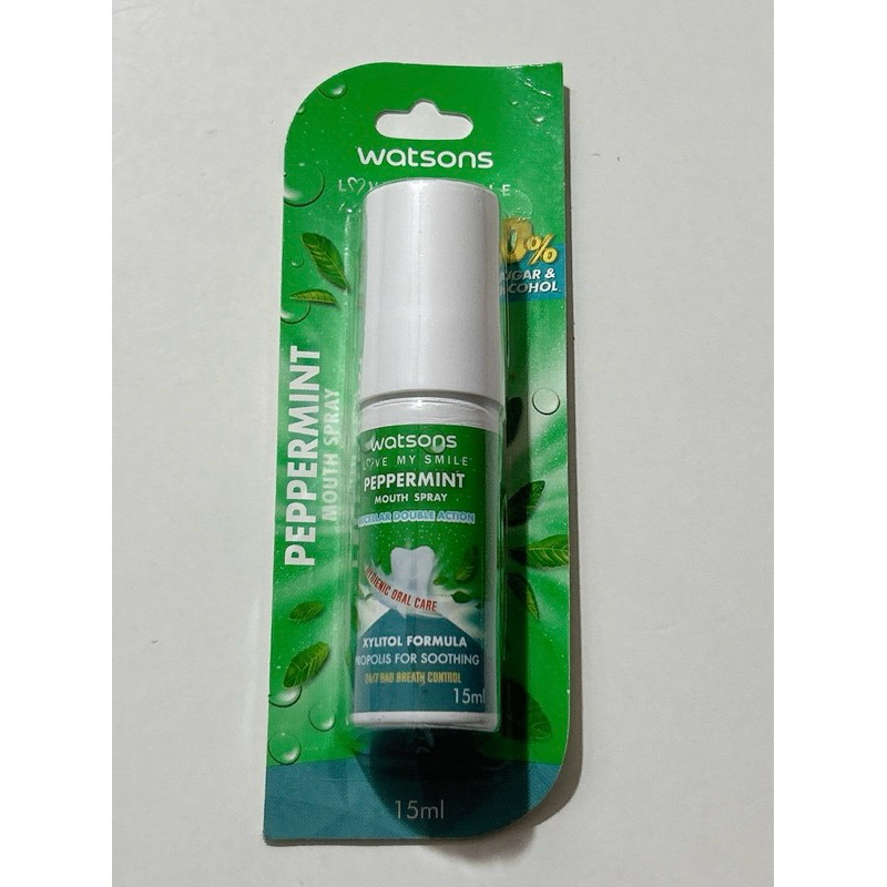 มือ 1 แท้ มีของ ตัดรอบ 11.00น. ทุกวัน 15ml exp 2026 วัตสัน เม้าสเปรย์ เปปเปอร์มิ้นท์ watsons