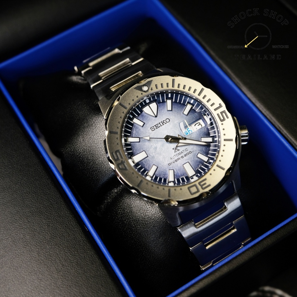 นาฬิกาผู้ชาย SEIKO Prospex Antarctica Monster Penguin Save the Ocean รุ่น SRPG57K ไซโก