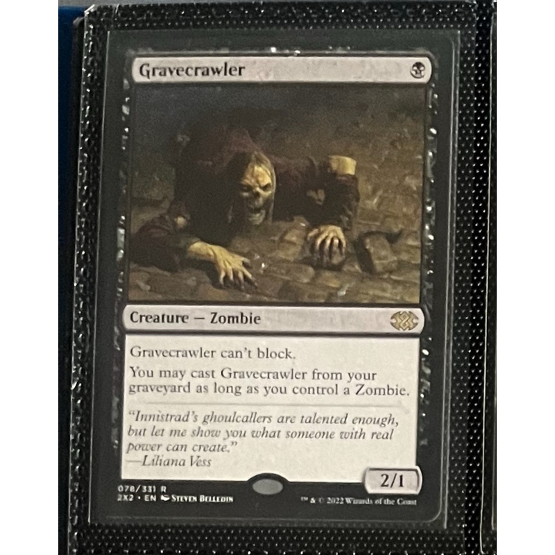 การ์ด MTG Gravecrawler Black EDH Magic the Gathering รุ่น 2X2 สภาพ Ex-Nm