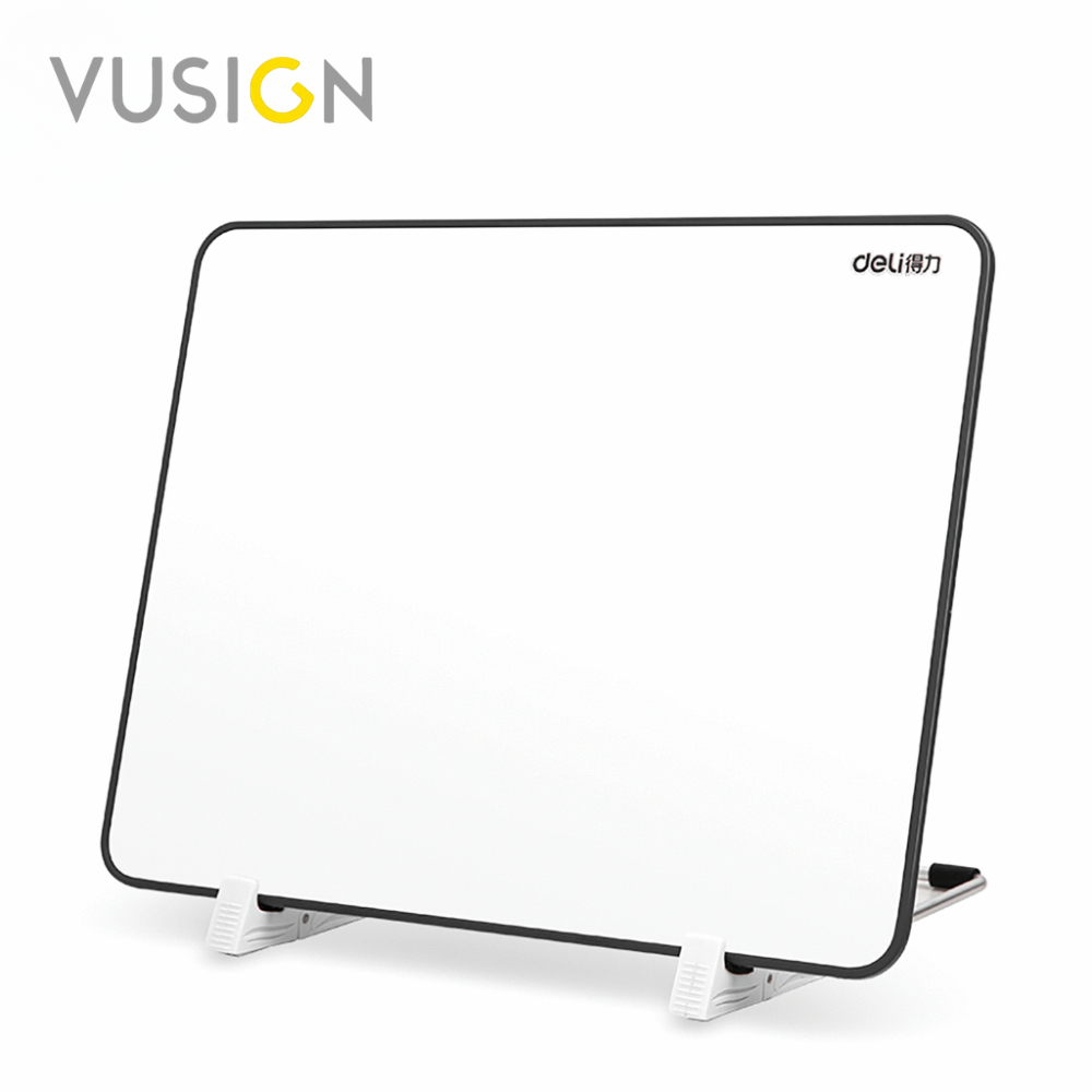 Vusign กระดานไวท์บอร์ดตั้งโต๊ะ กระดานแม่เหล็ก ไวท์บอร์ดมินิ แนวตั้งแนวนอน เขียนได้2ด้าน White Board
