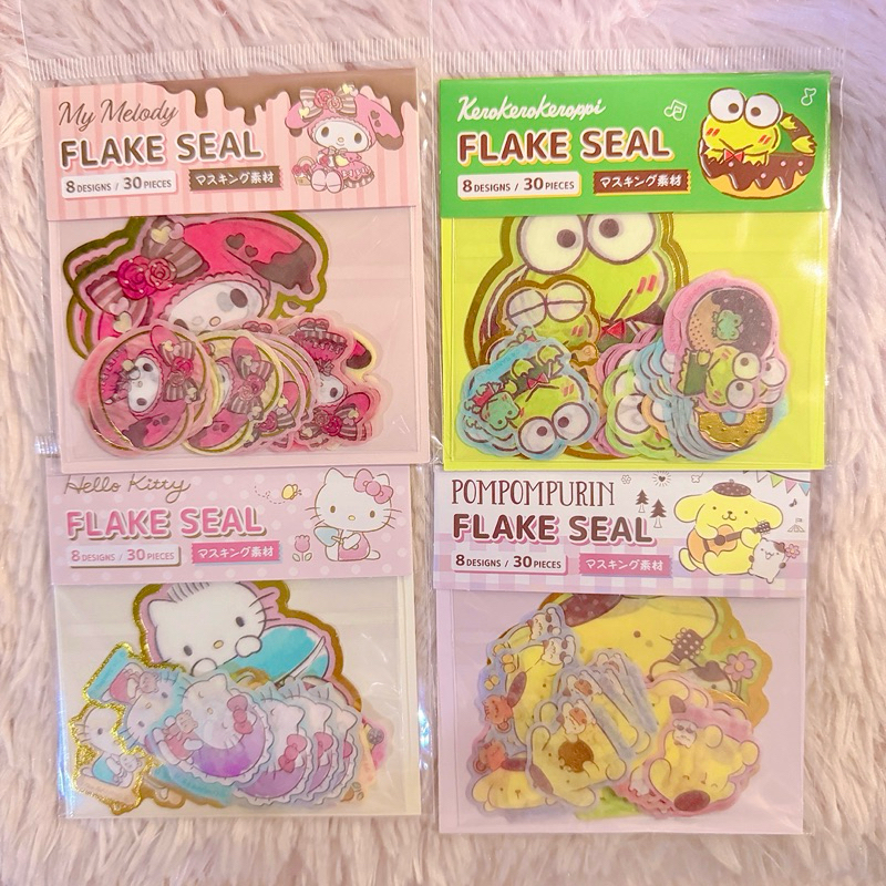 New💗พร้อมส่ง สติ๊กเกอร์ชิ้นเล็กลายซานริโอ้ ลิขสิทธิ์เเท้ สินค้าหิ้วจากญี่ปุ่น 🇯🇵💝