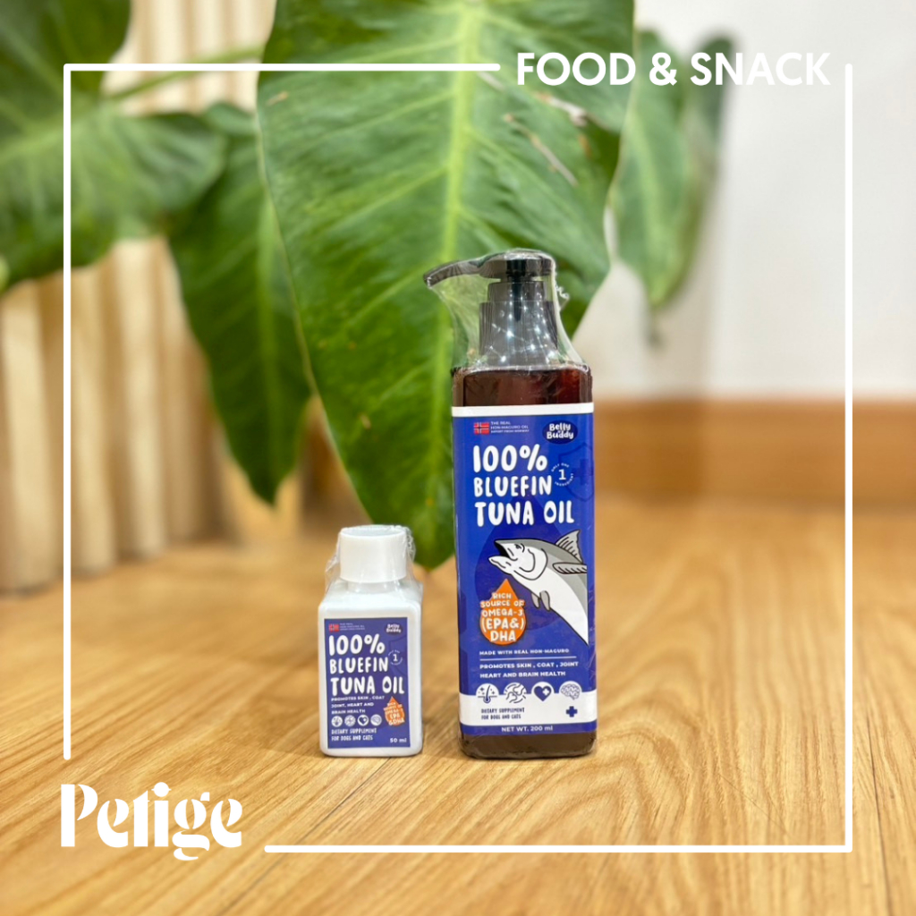Belly Buddy Bluefin Tuna Oil น้ำมันปลาทูน่าบลูฟินสกัดเย็น เหมาะสำหรับสุนัขและแมว