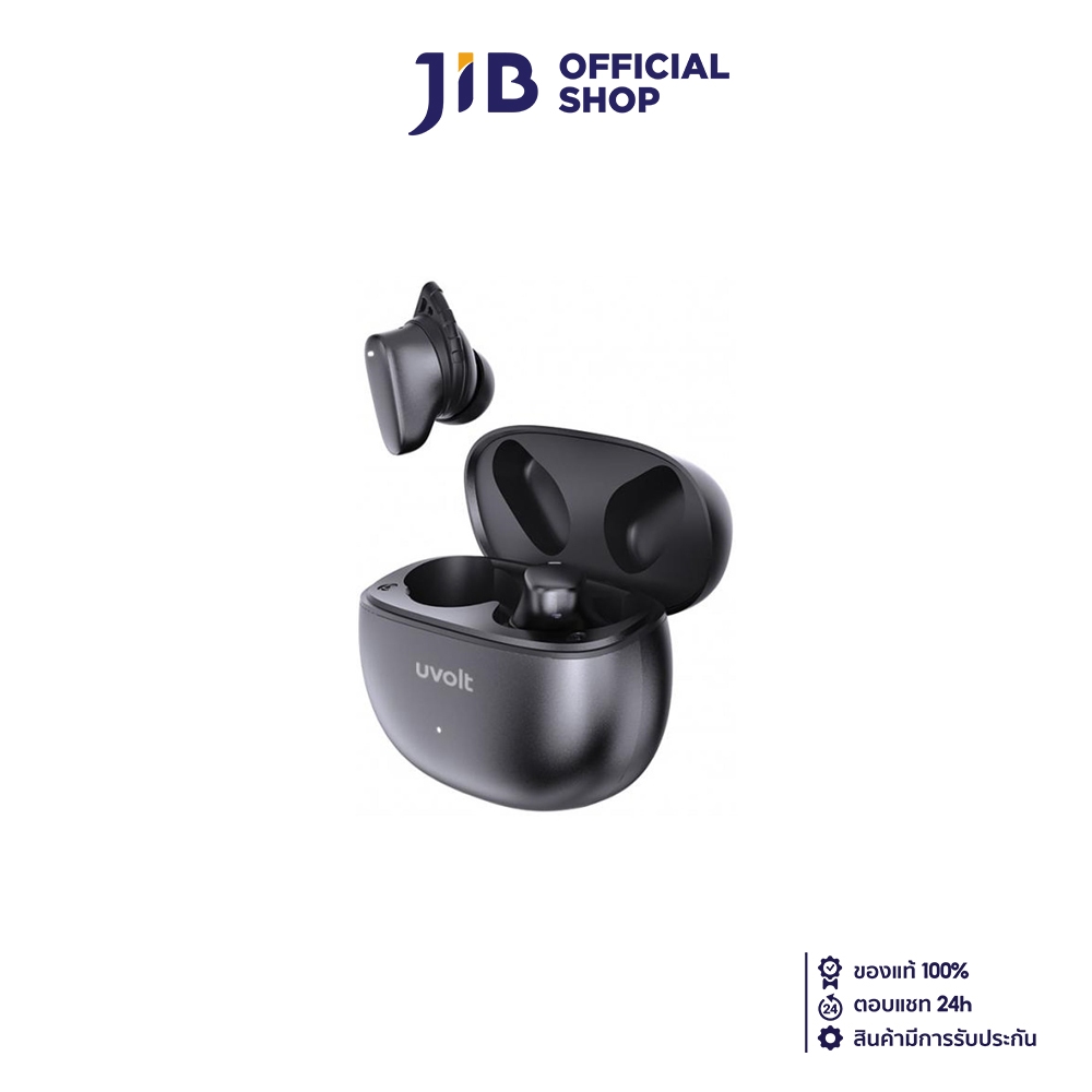 TRUE WIRELESS (หูฟังไร้สาย) UVOLT UV04 (GREY) (TWS-UV04)