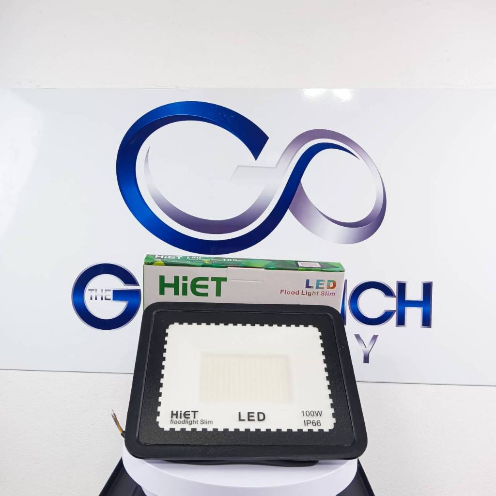 โคมฟลัดไลท์ LED 100W 6500K "HIET"