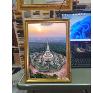กรอบรูป ใส่รูปภาพขนาด 8x10" 8x12" A4(21x29.7cm) 10x12" ^^พร้อมกระจกใสด้านหน้า+ขาตั้ง+หูแขวน