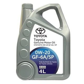 TOYOTA น้ำมันเครื่องโตโยต้า 0W-20 SP ขนาด 4 ลิตร