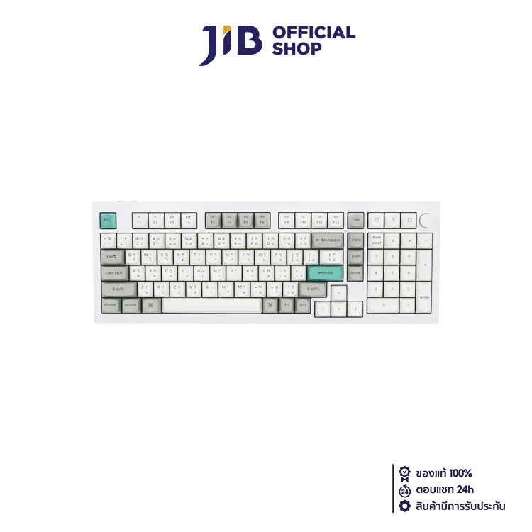 WIRELESS KEYBOARD (คีย์บอร์ดไร้สาย) KEYCHRON Q5 MAX (QMK/VIA) (GATERON JUPITER RED SWITCH) (Q5M-P1-T
