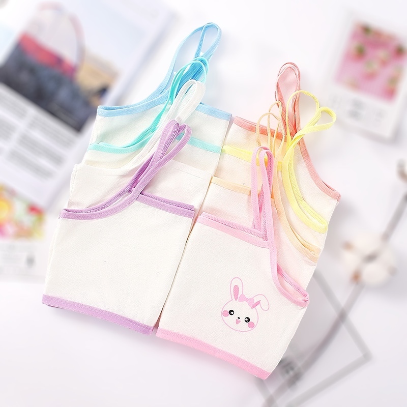 เสื้อชั้นในเด็กลายการ์ตูนน่ารัก ใส่ได้ 8-12 ปี พร้อมส่ง 8-16สี เสื้อสายเดี่ยวเด็ก Kid's vest ETNY