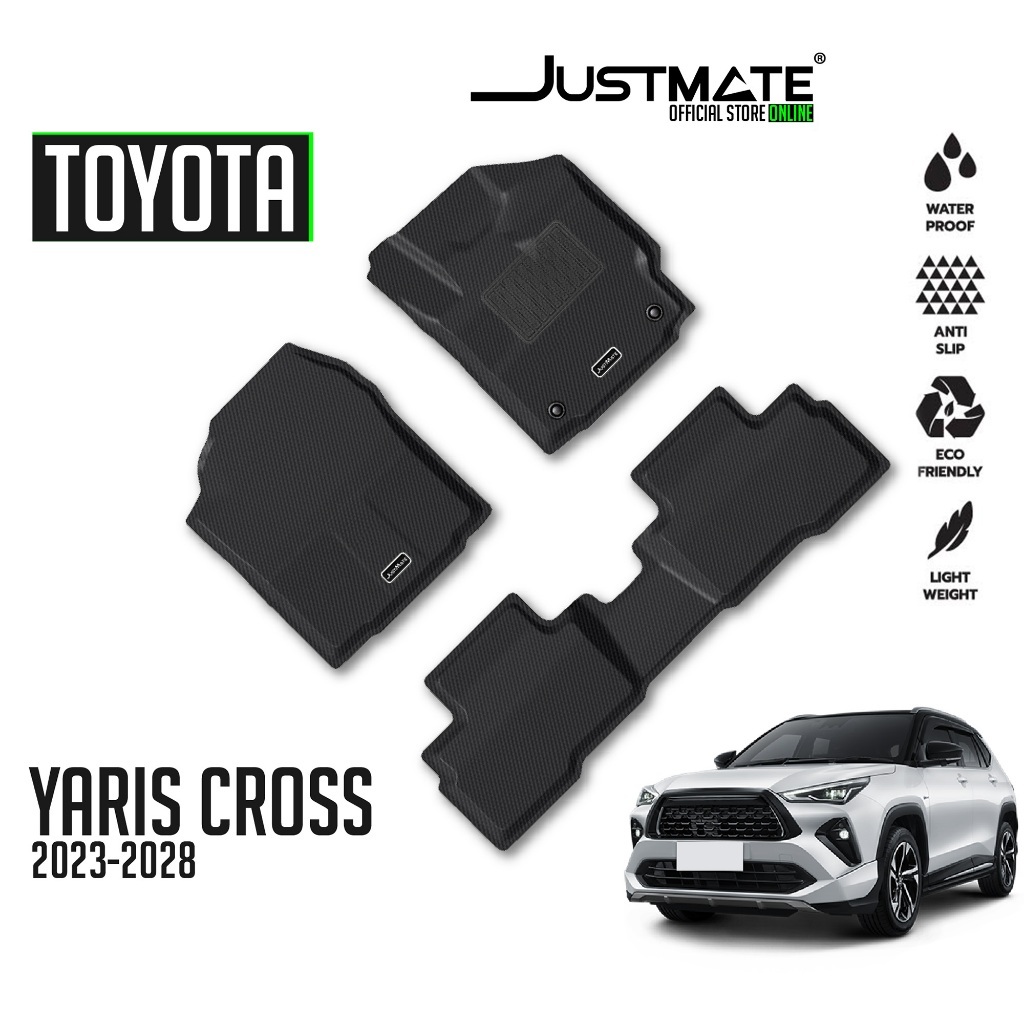 [JUSTMATE] TOYOTA พรมปูพื้นรถยนต์ YARIS CROSS 2023 - 2028