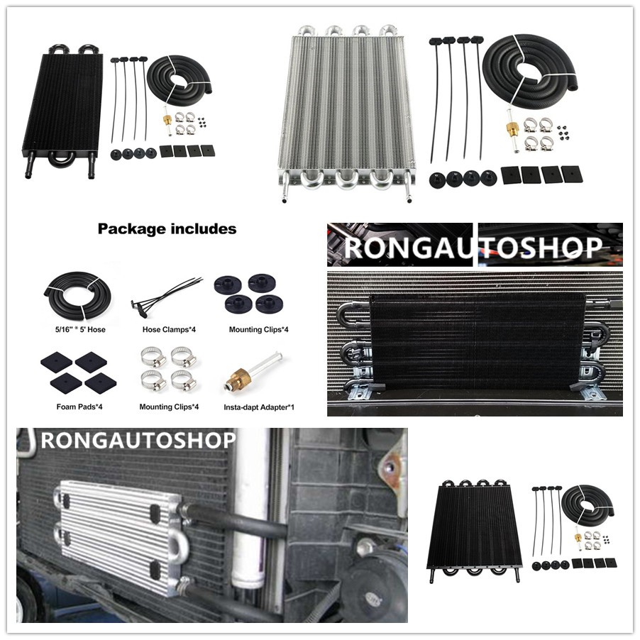ออยคูเลอร์ ออยเกียร์ มี4แถว 6แถว กับ 8แถว Oil Gear ชุดออยเกียร์ ช่วยระบายความร้อน น้ำมันหรือหม้อน้ำ ได้ดี พร้อมอุปกรณ์คร