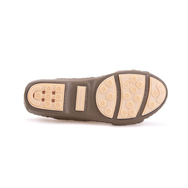 Dortmuend JM231 077-000 Taupe "The Original Hand-Sewn Series" รองเท้าสุขภาพที่ร้อยทุกฝีเข็มด้วยมือ