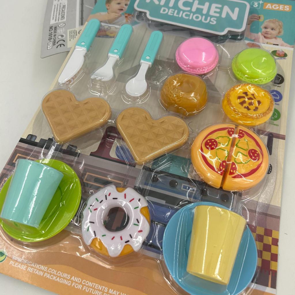 [พร้อมส่ง]ของเล่นเด็ก ชุดอาหารจำลอง  น่ารัก ของเล่นสำหรับเด็กๆ