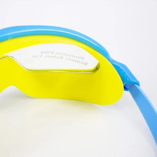 [เด็ก] FBT แว่นตาว่ายน้ำเด็ก ใส่ง่าย ปรับสายง่าย GNM 655 ป้องกันแสงแดด UV ไม่เป็นฝ้า กรอบใหญ่สายปรับระดับได้ รหัส 54350