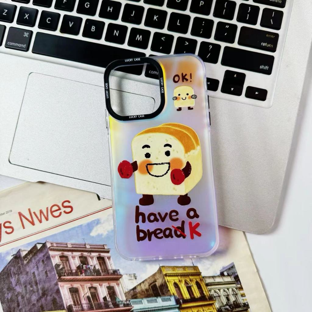 ส่งจากไทยการ์ตูน ขนมปังปิ้ง หน้ายิ้ม เคส for iPhone XR รูปที่ 3