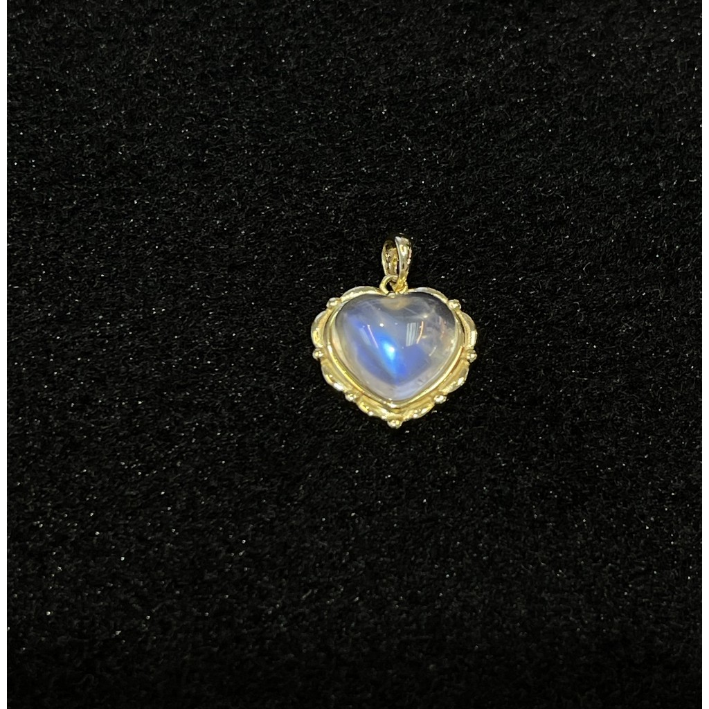 Natural  Moonstone Pendant 925 Silver