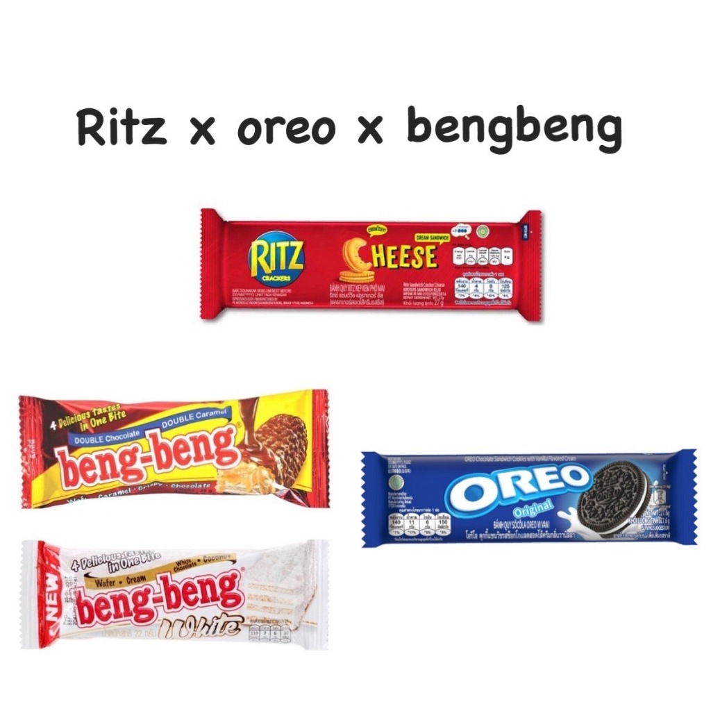 ริทซ์ Ritz1บาท x เบงเบงxโอริโอ้ คละรส 1 ซอง ขนม 1บาท