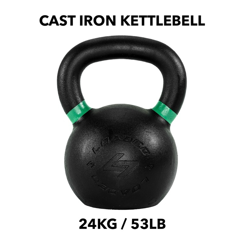 ลูกตุ้ม CAST IRON KETTLEBELL (เหล็กหล่อ) เกรดสุงสุด 24KG / 53LB