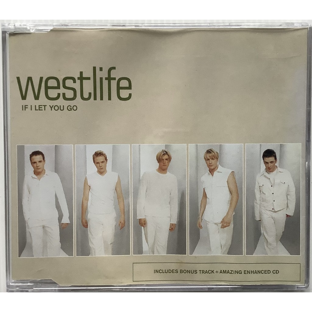 CD ซีดีเพลงวินเทจ Westlife If I Let You Go 4 Tracks Single ปี 1999 ลิขสิทธิ์ Made in EU