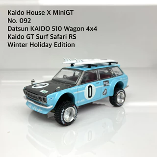 Mini GT 1/64 No.092 [Kaidohouse x MINI GT] Datsun KAIDO 510 Wagon 4x4 Winter Holiday Edition