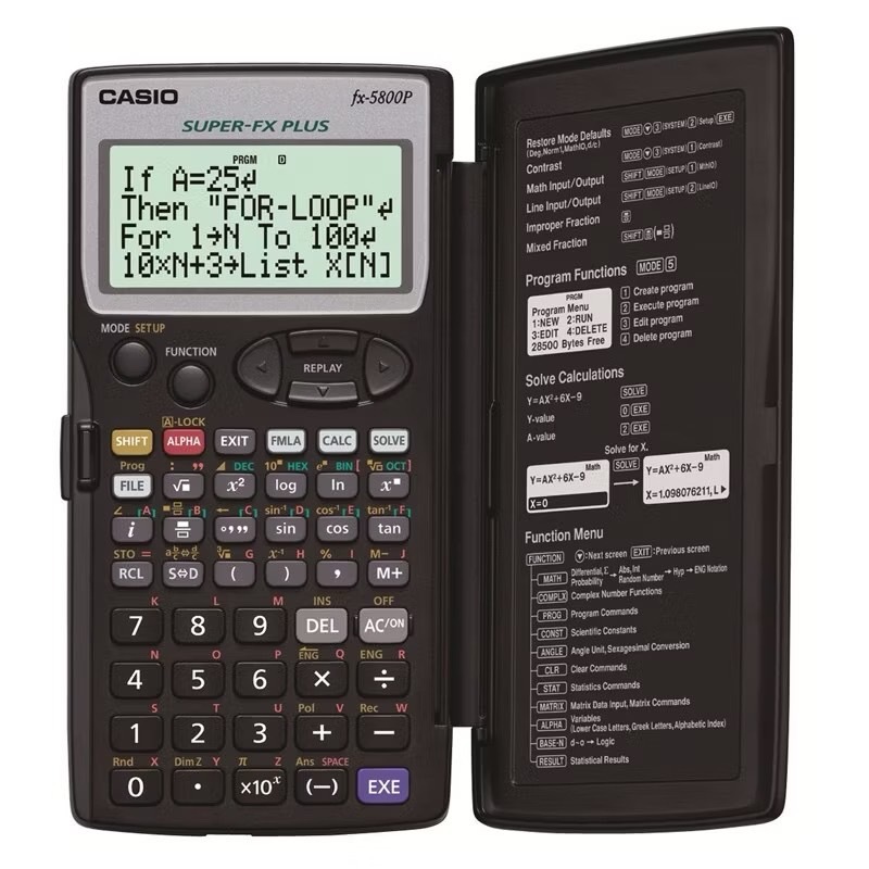 CASIO  เครื่องคิดเลข FX5800P ของแท้รับประกัน2ปี