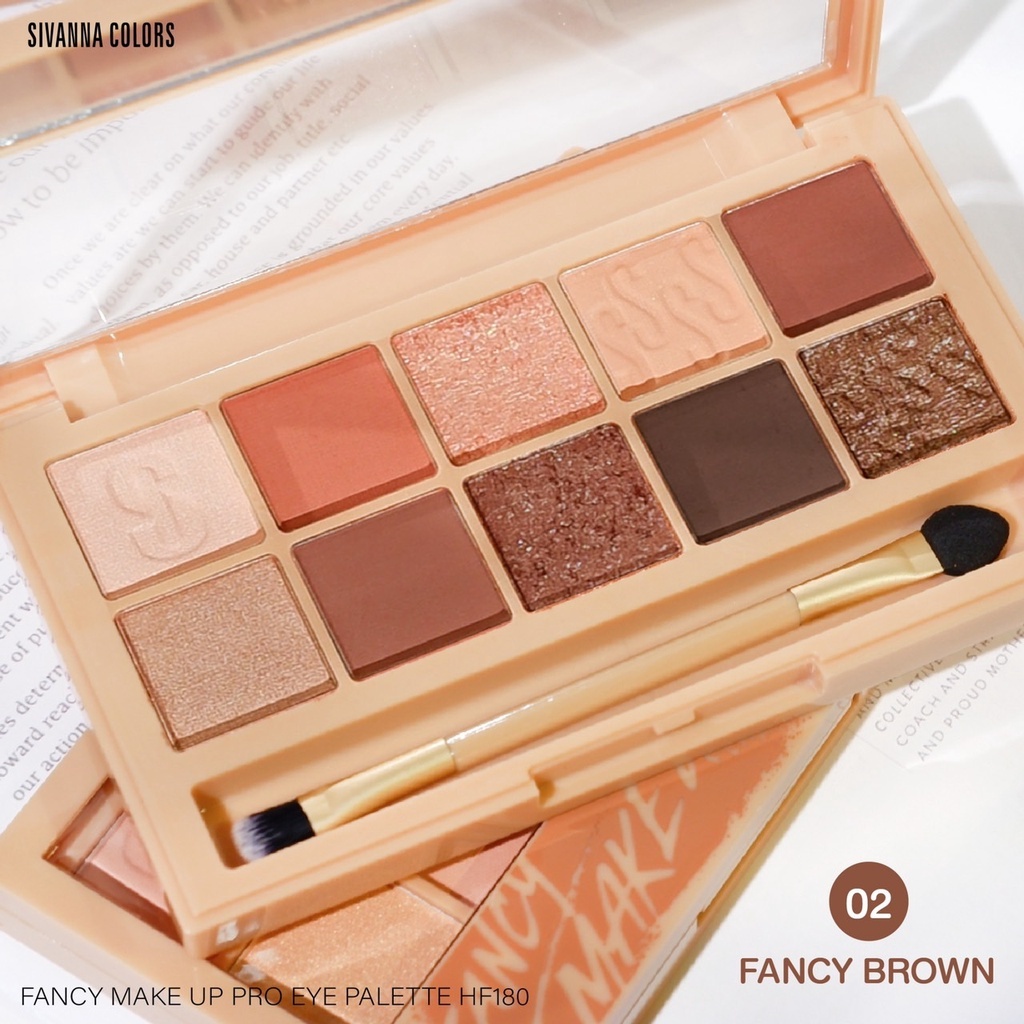 SIVANNA COLORS FANCY MAKE UP PRO EYE PALETTE : HF180 | อายแชโดว์ มี 4 เบอร์ - รูปที่ 4