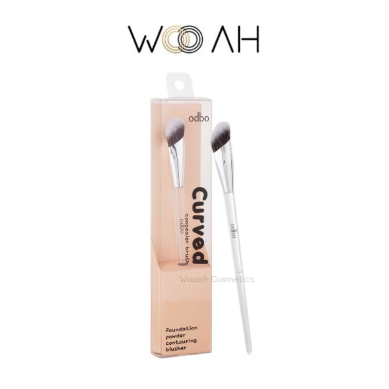 แปรง Odbo Curved Concealer Brush เคิร์ฟ คอนซีลเลอร์ บรัช โอดีบีโอ OD8057 แปรงลงคอนซีลเลอร์และคอนทัวร์ แปรงแต่งหน้า