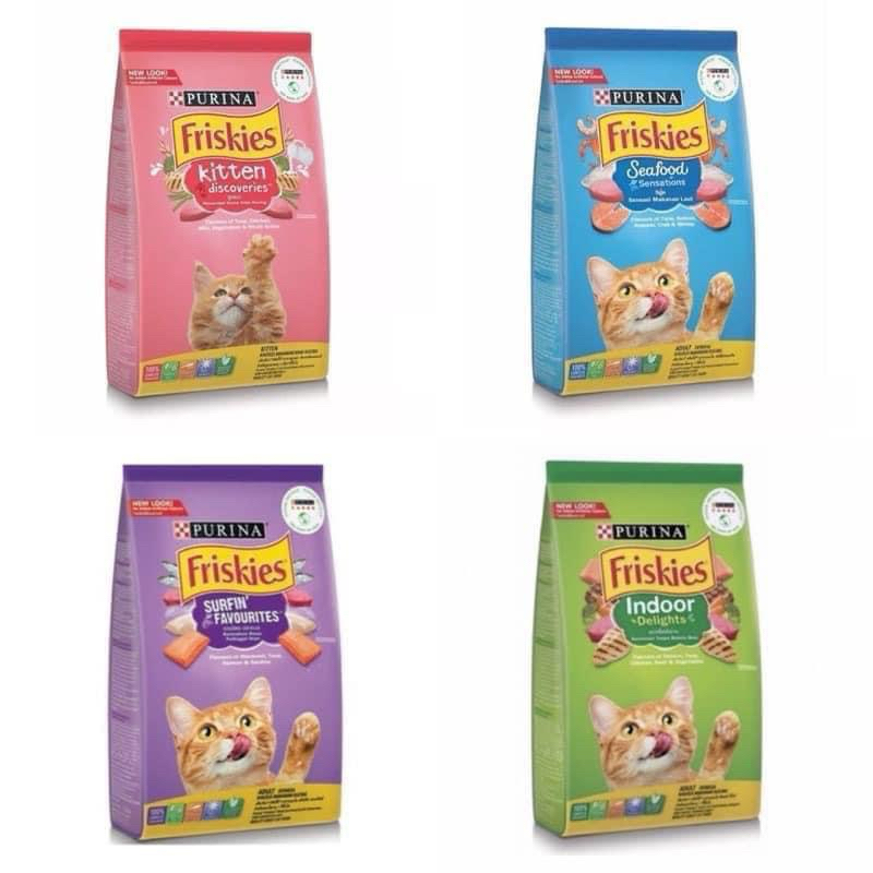 อาหารแมว friskies ฟริสกี้ อาหารลูกแมว อาหารแมวโต เลี้ยงในบ้าน ราคาถูก