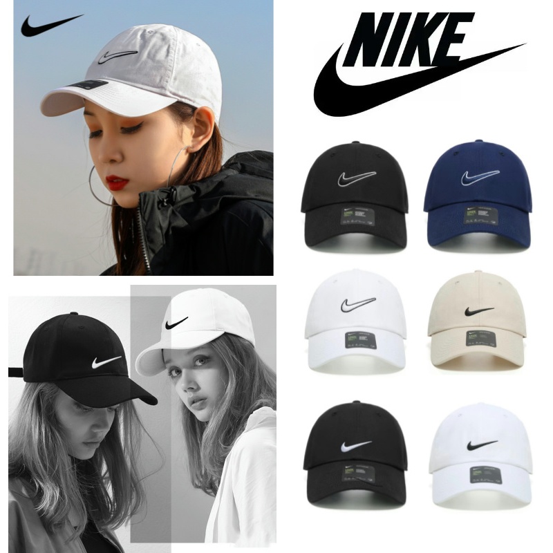 จัดส่งเดี๋ยวนี้! แฟชั่นหมวก NIKE ใหม่ล่าสุดสำหรับผู้ชายและผู้หญิงหมวกกันแดด