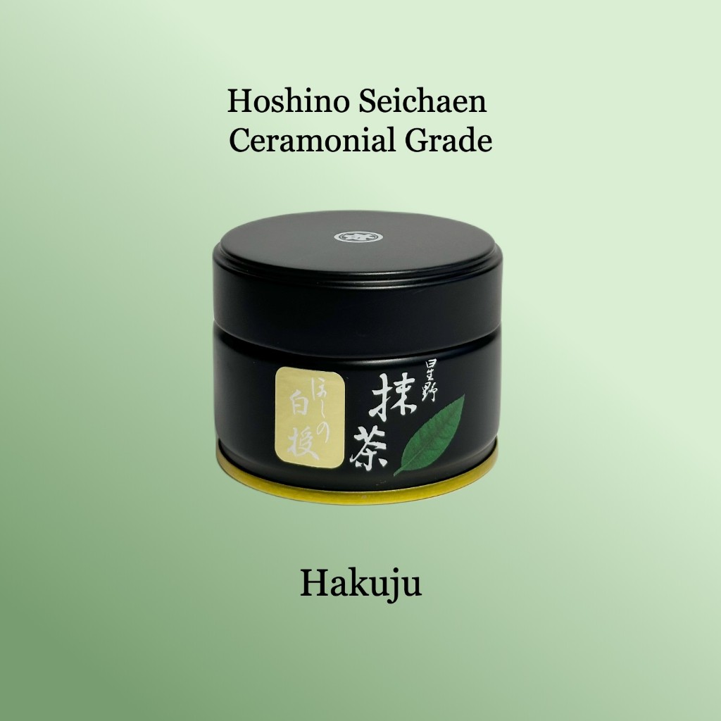 Hakuju ผงมัทฉะจากชาขาว เกรดพิธี จาก Hoshino Seichaen | Yame Matcha Ceremonial ขนาด 20g