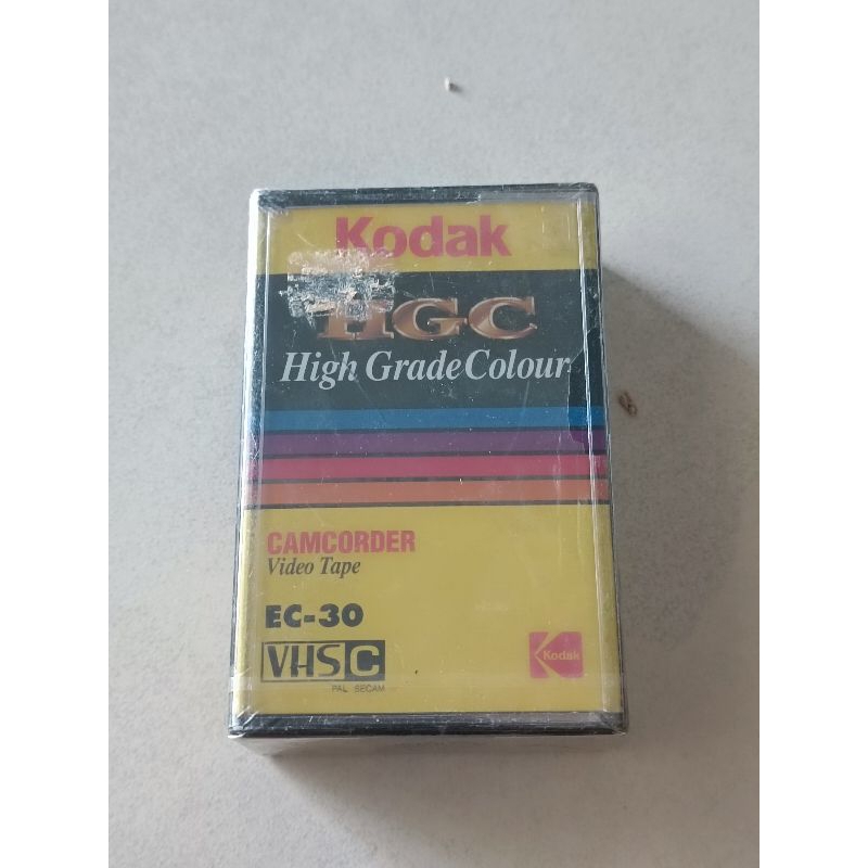 Kodak Camcorder Video Tape VHSC VHS-C EC-30 ม้วนวีดีโอเทป VHSC ม้วนวีดีโอ VHS-C สินค้ายังไม่แกะซีล ข