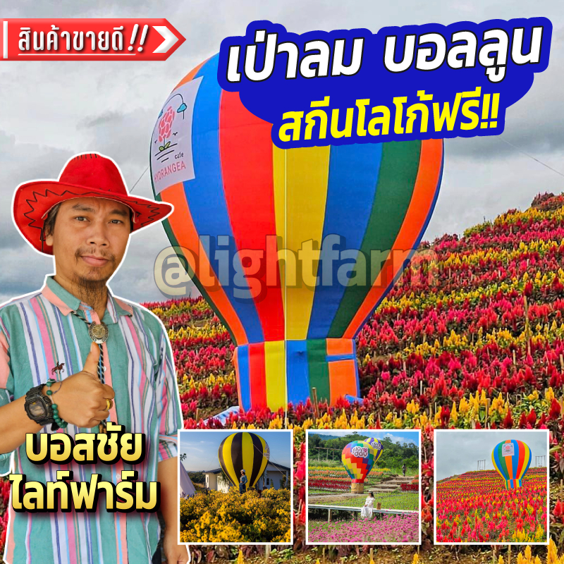 เป่าลมบอลลูน ตุ๊กตาเป่าลม เพิ่มจุดเด่นร้าน จุดท่องเที่ยว จุดถ่ายรูป สกีนโลโก้ฟรี