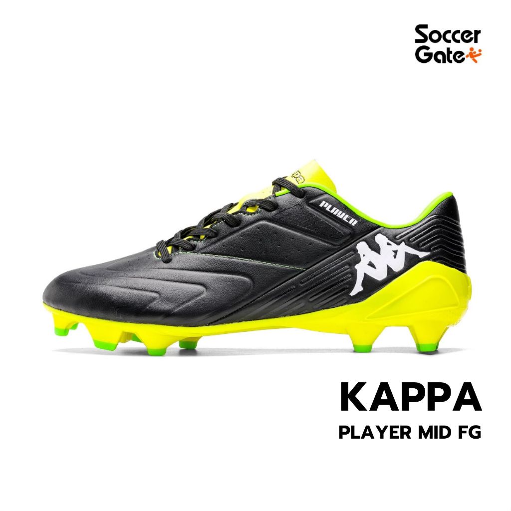 KAPPA PLAYER MID FG รองเท้าสตั๊ดฟุตบอลของแท้ [โค้ด SOC500NOV ลดสูงสุด 500 เมื่อซื้อครบ 3000]