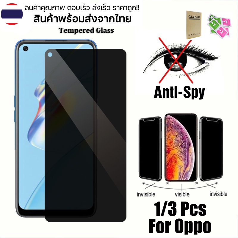 ฟิล์มป้องกันความเป็นส่วนตัว for Oppo A5 A9 2020 A15 A15S A31 A16 A16K A77 5G A57 5G A17 A17K A18