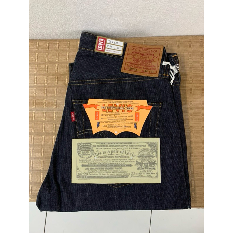 Levi’s 501xx bigE ริมแดง LVC 1947 made in Japan size34/32