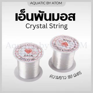 (พร้อมส่ง) เอ็นพันมอสและต้นไม้น้ำ สีใส ความยาว 180 เมตร